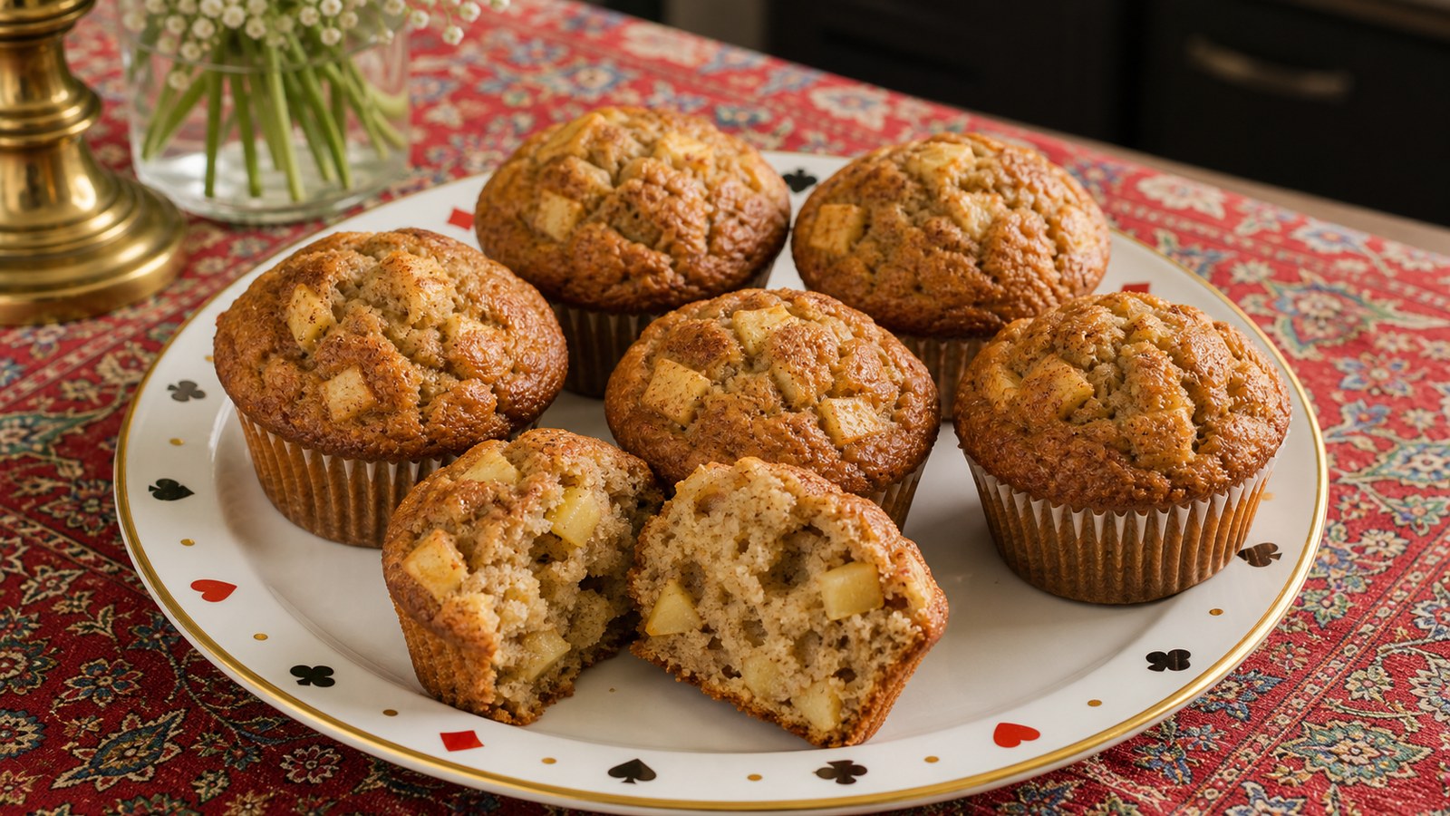 Apple Cinnamon Muffins finished and ready to serve