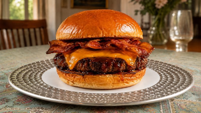 Bacon Cheddar BBQ Burger