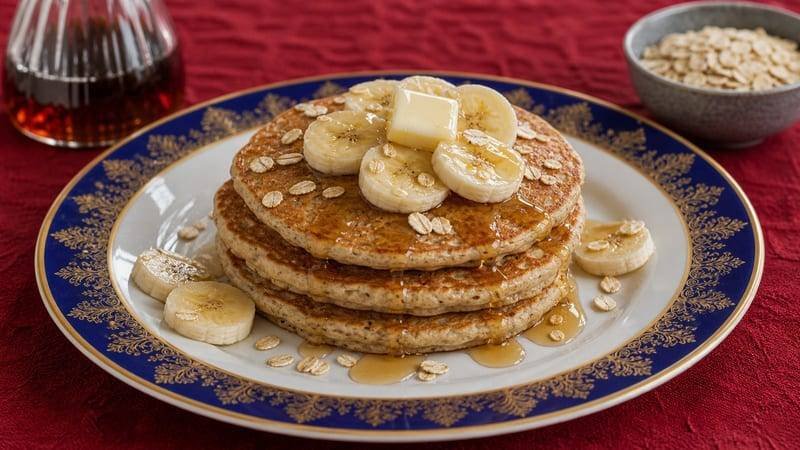Banana Oat Pancakes