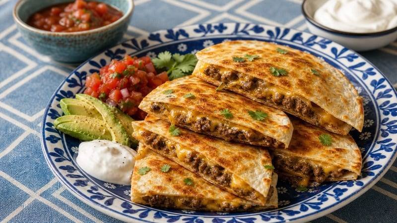 Beef Quesadilla Stack