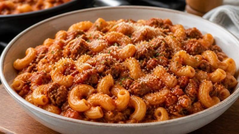 Beefy Tomato Macaroni