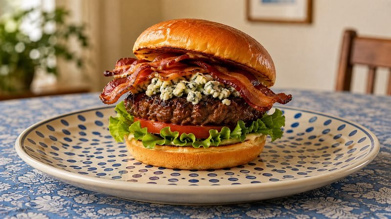Blue Cheese Bacon Burger