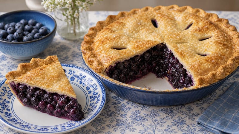 Blueberry Pie Recipe: Jammy Filling, Flaky Crust, Sets Every Time