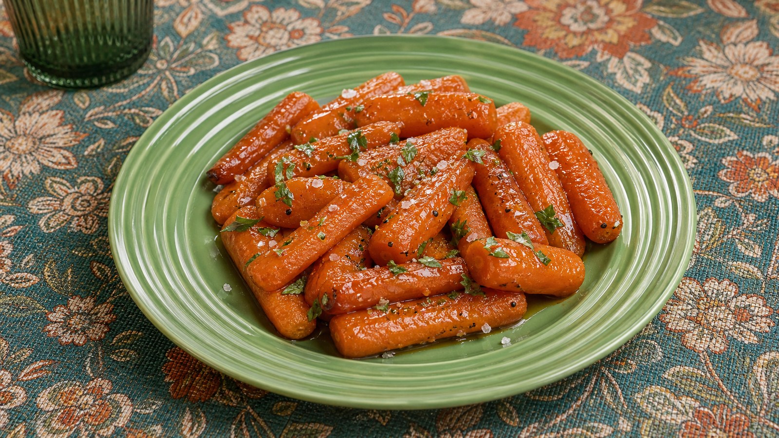 Brown Sugar Glazed Carrots finished and ready to serve
