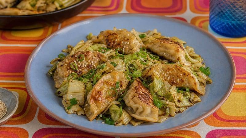 Cabbage Dumpling Skillet