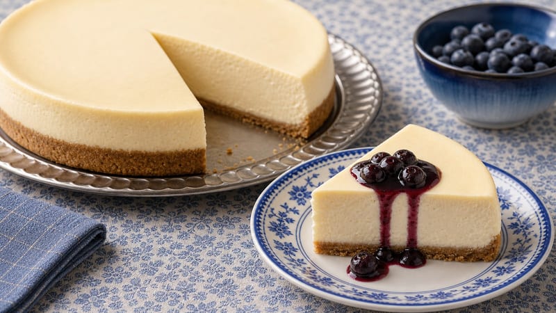 Cheesecake Recipe That Actually Sets (No Cracks, No Drama)