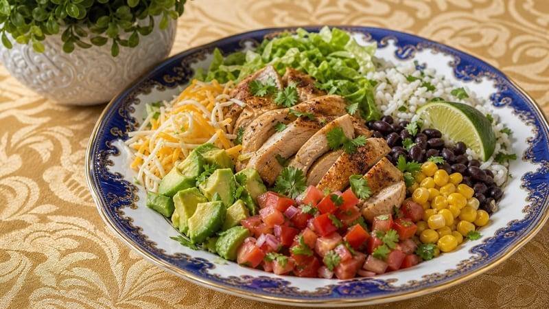 Chicken Burrito Protein Bowls