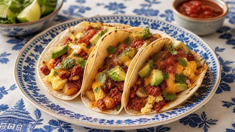 Chorizo Breakfast Tacos