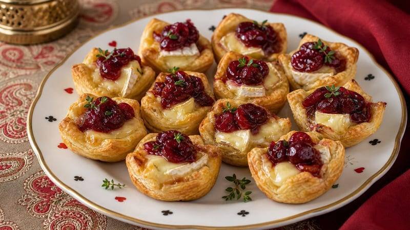 Cranberry Brie Bites