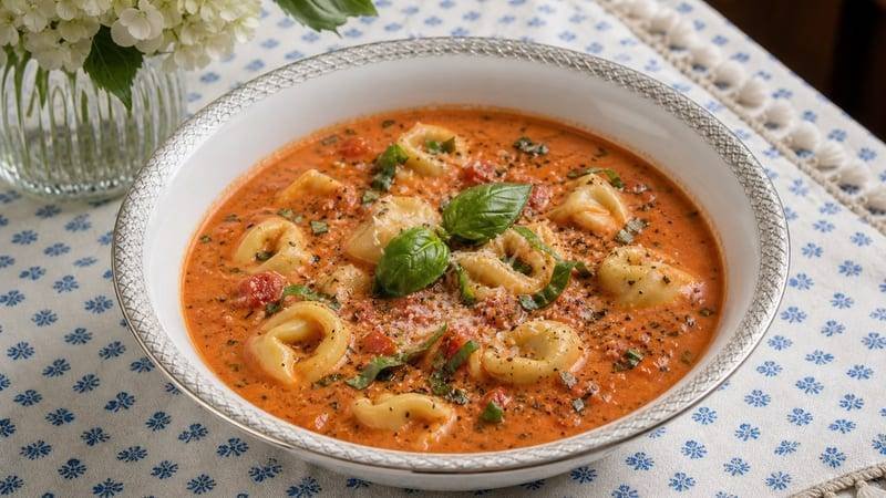 Creamy Tortellini Tomato Soup