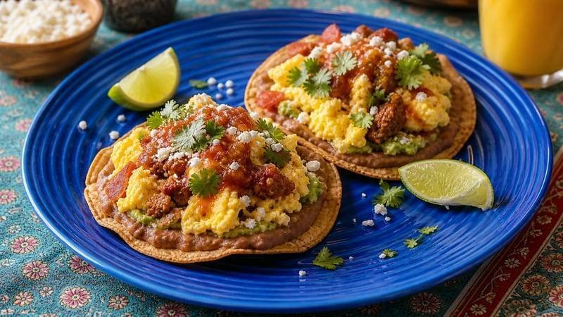 Crispy Breakfast Tostadas