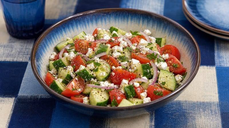 Cucumber Tomato Feta Salad