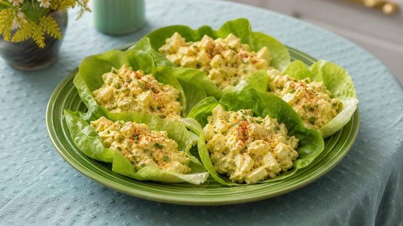 Egg Salad Lettuce Cups
