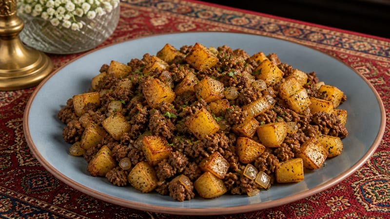 Ground Beef and Potato Hash