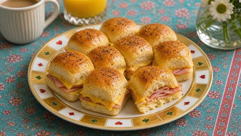 Ham and Cheese Breakfast Sliders