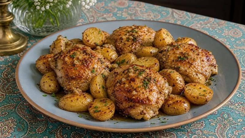Honey Mustard Chicken and Potatoes