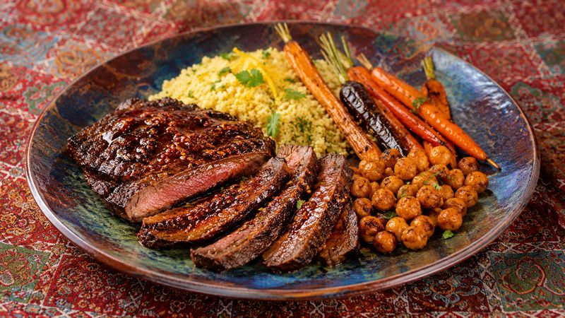 Hot Honey Harissa Flat Iron Steak