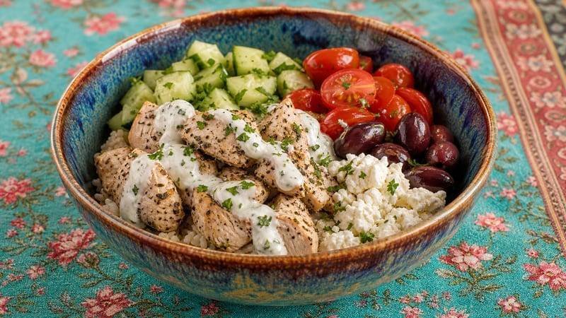 Instant Pot Greek Chicken Bowls