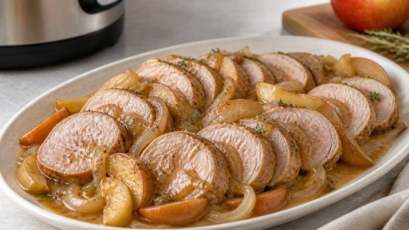 Instant Pot Pork Tenderloin with Apples