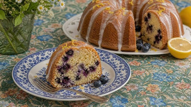 Lemon Blueberry Bundt Cake