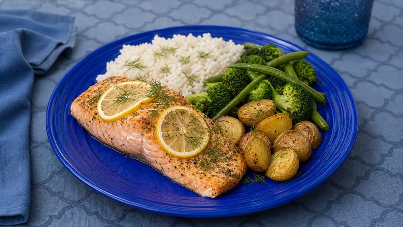 Lemon Dill Salmon Meal Prep