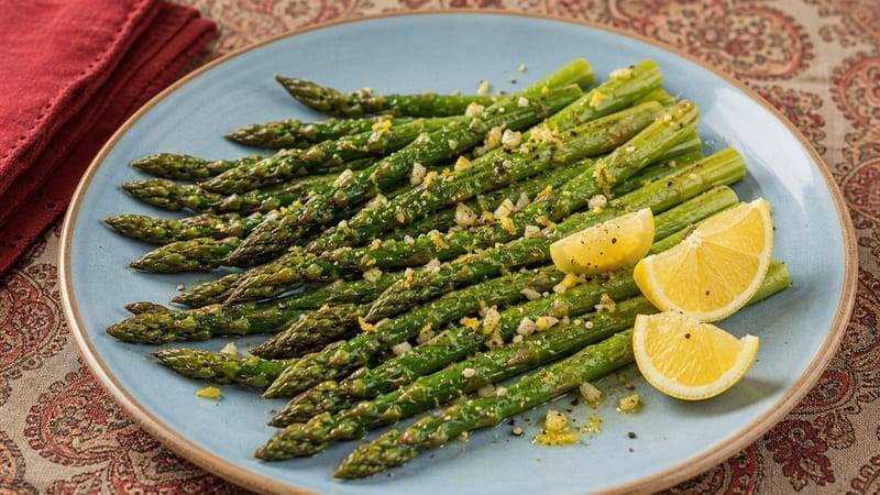 Lemon Garlic Asparagus