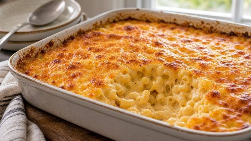 Baked Mac and Cheese with Panko Topping