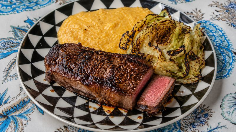 Molasses Mustard New York Strip