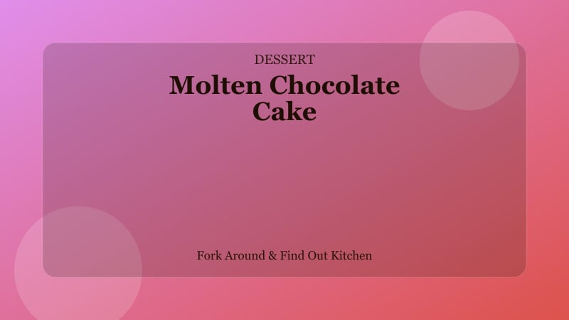 Molten Chocolate Cake