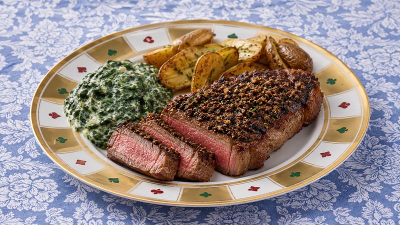 Porcini Crusted New York Strip