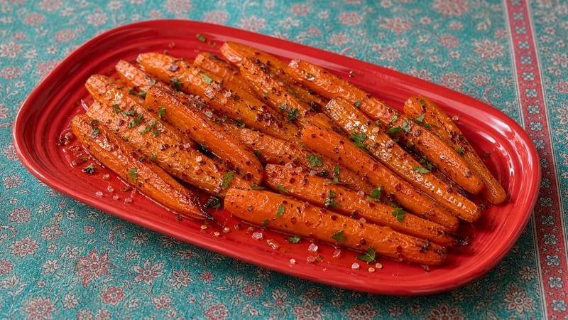 Roasted Carrots with Hot Honey