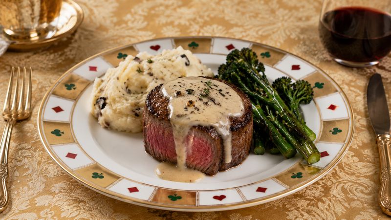 Roasted Garlic Taleggio Filet Mignon
