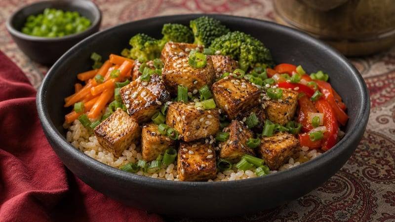 Sesame Tofu Lunch Bowls
