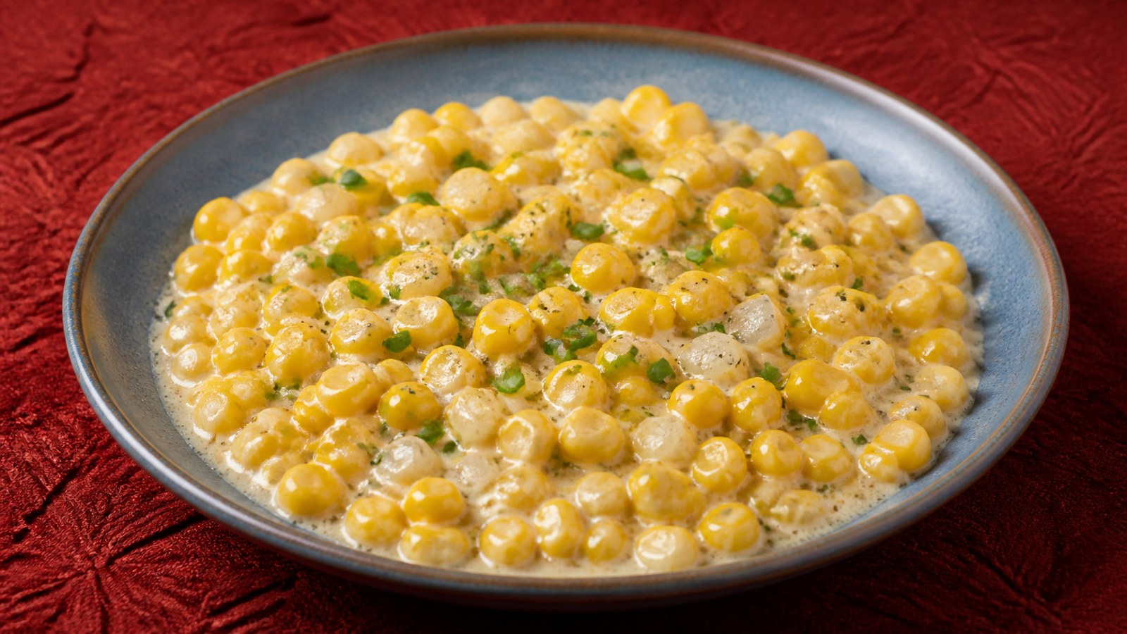 Skillet Creamed Corn finished and ready to serve