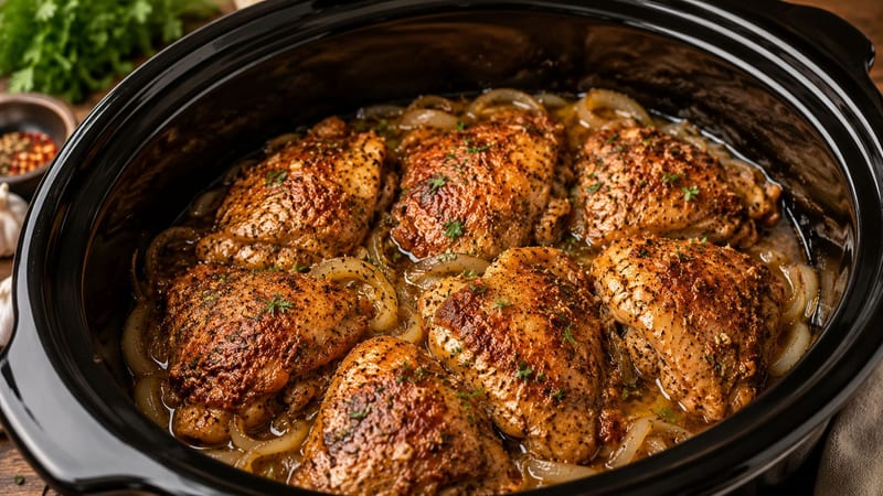 Slow Cooker Chicken That Basically Cooks Itself