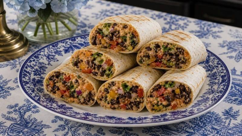 Southwest Black Bean Wraps