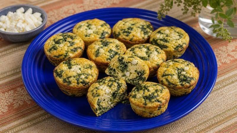 Spinach Feta Egg Muffins