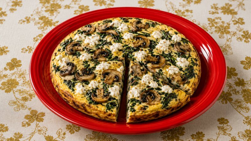 Spinach Mushroom Frittata