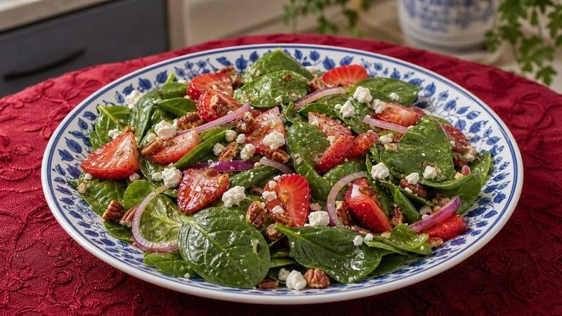 Strawberry Spinach Salad