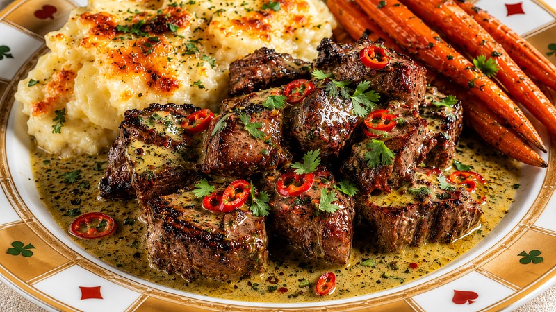 Thai Green Curry Butter Steak Bites