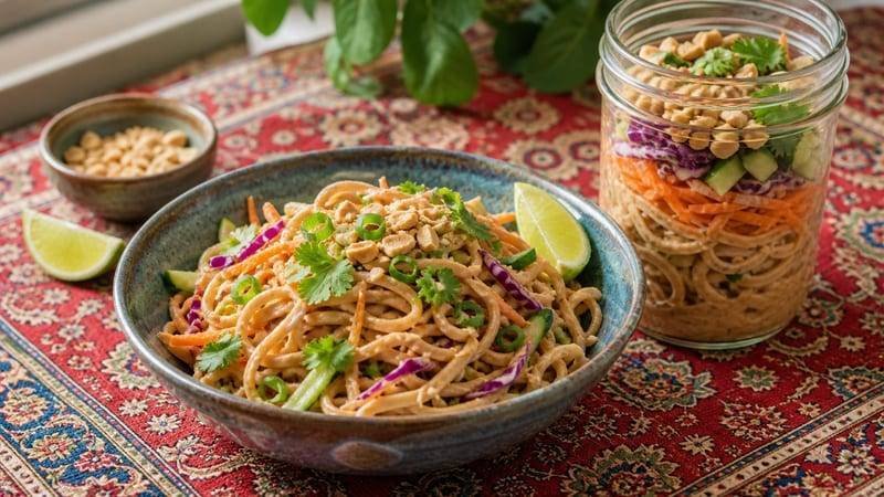 Thai Peanut Noodle Lunch Jars