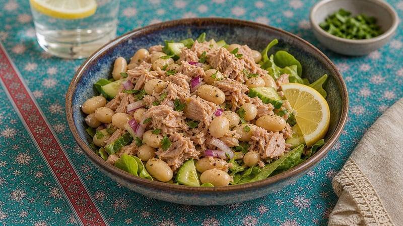 Tuna White Bean Salad Bowls