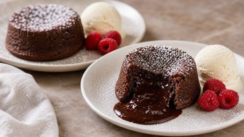 Chocolate Lava Cakes for Two